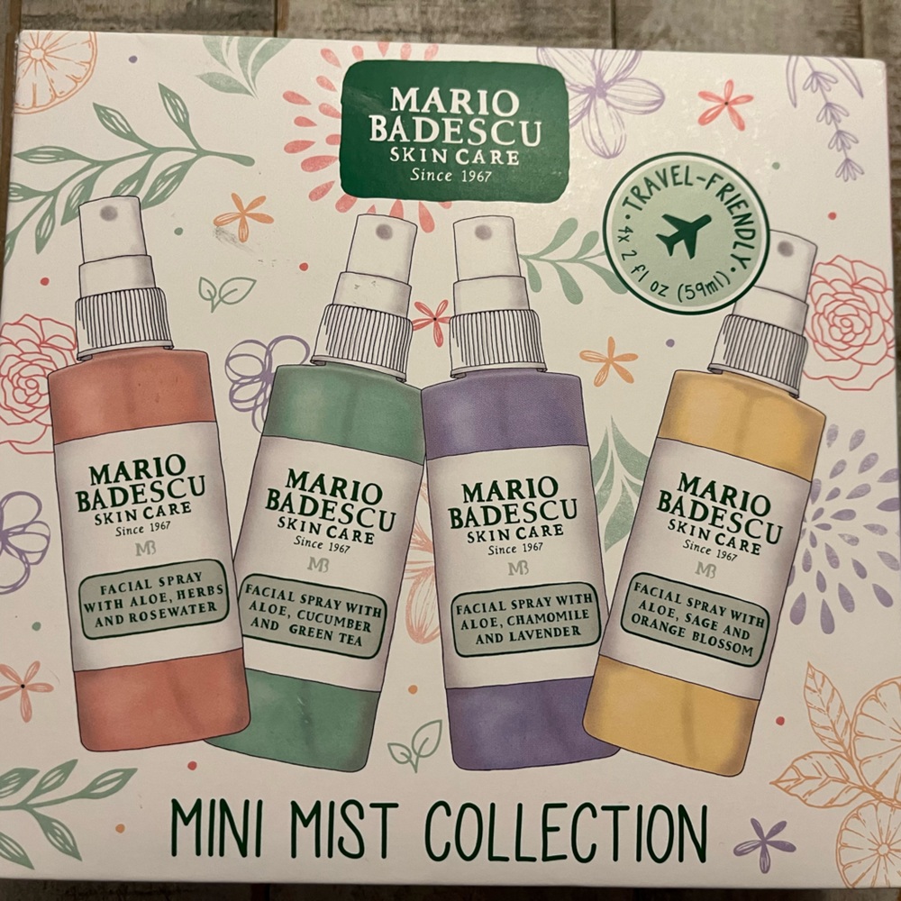 MARIO BADESCU facial spray collection, 4 in pack! Never opened.